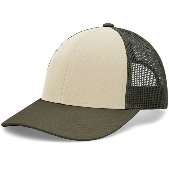 Pacific Headwear Low-Pro Trucker Cap, Heather Grey/ Lt Lt Charcoal/Lt Lt Charcoal - Os