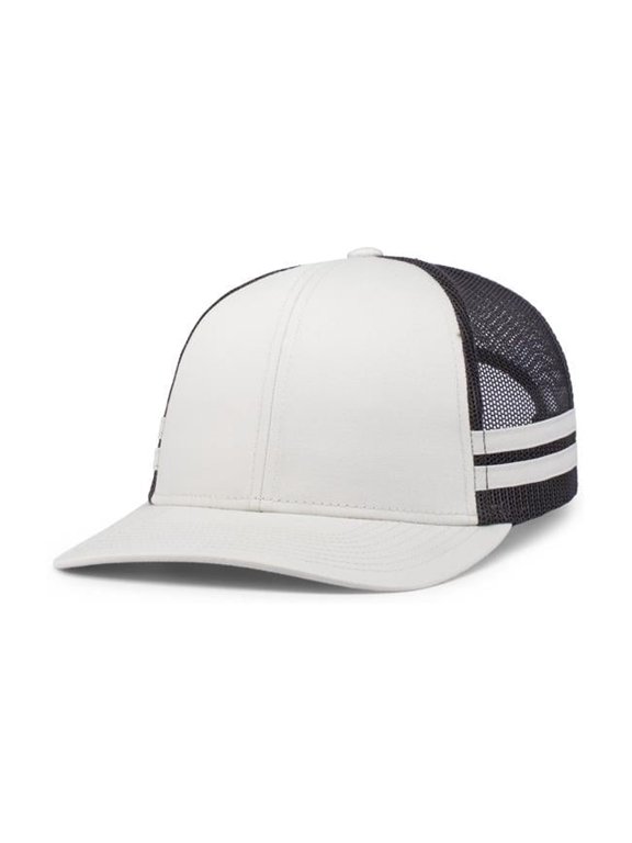 Low-Profile Stripe Trucker Cap, Birch & Light Charcoal - One Size