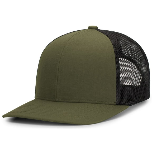 Pacific Headwear M08 Multicam Trucker Snapback Cap - Ranger Green Lt Charcoal Ranger Green