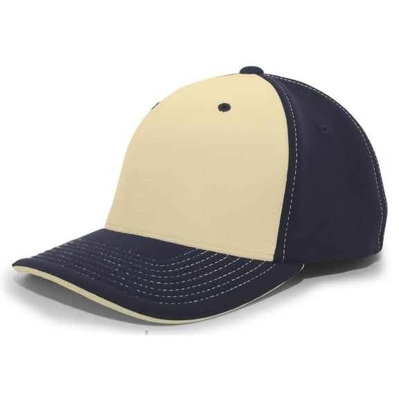 Pacific Headwear M2 Performance Contrast Flexfit Cap 398F Gold/Maroon/Maroon Xs