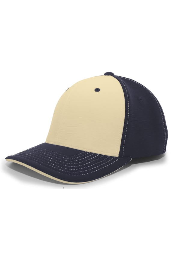 M2 Performance Contrast Flexfit Cap 398F Silver/Red/Red Xs