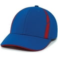 thumbnail image 1 of Pacific Headwear P303 Coolcore Sideline Snapback Cap - Royal/Red - OS, 1 of 2