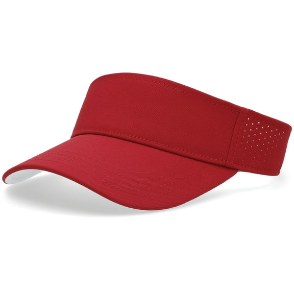 Pacific Headwear P500 Perforated Coolcore Visor - Kelly/White - OS