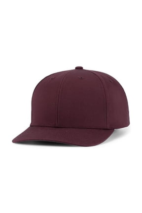P322.045.ADT Poly & Cotton Snapback Cap, Maroon - Adult
