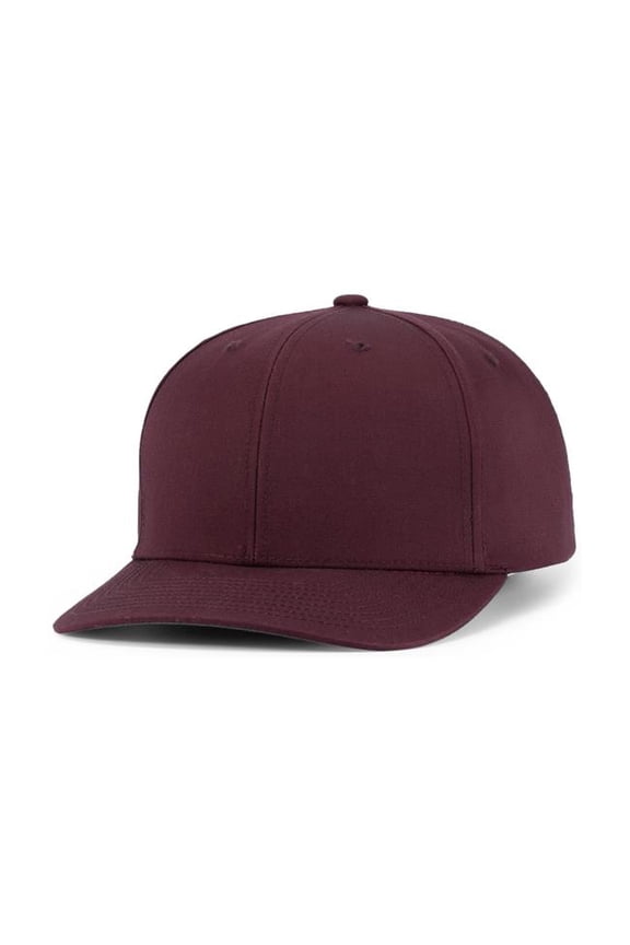 P322.045.ADT Poly & Cotton Snapback Cap, Maroon - Adult