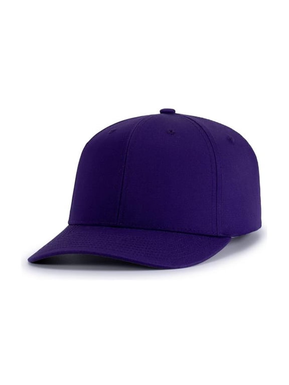 P322.050.ADT Poly & Cotton Snapback Cap, Purple - Adult