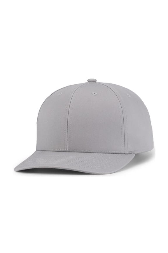 P322.099.ADT Poly & Cotton Snapback Cap, Silver - Adult