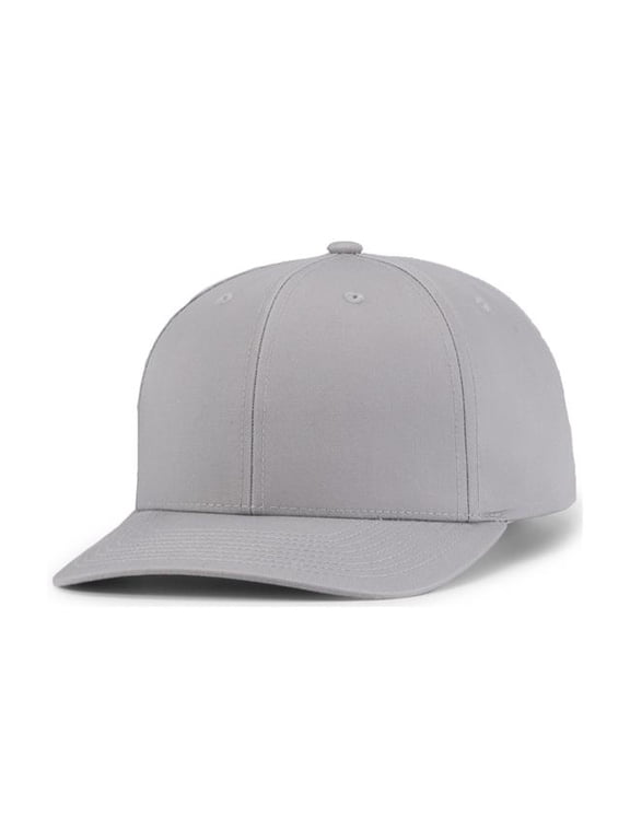 P322.099.ADT Poly & Cotton Snapback Cap, Silver - Adult