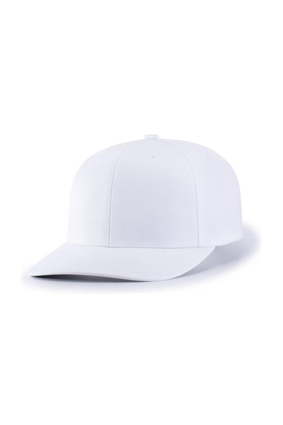 P322.005.ADT Poly & Cotton Snapback Cap, White - Adult
