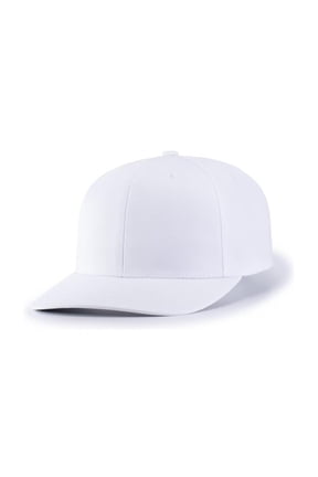 P322.005.ADT Poly & Cotton Snapback Cap, White - Adult