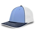 thumbnail image 1 of Pacific Headwear Trucker Flexfit Cap 404M Maroon/Graphite/Graphite S/M, 1 of 2