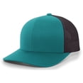 thumbnail image 1 of Pacific Headwear Trucker Snapback Cap 104C Jaguar Teal/Charcoal/Jaguar Teal Os, 1 of 2