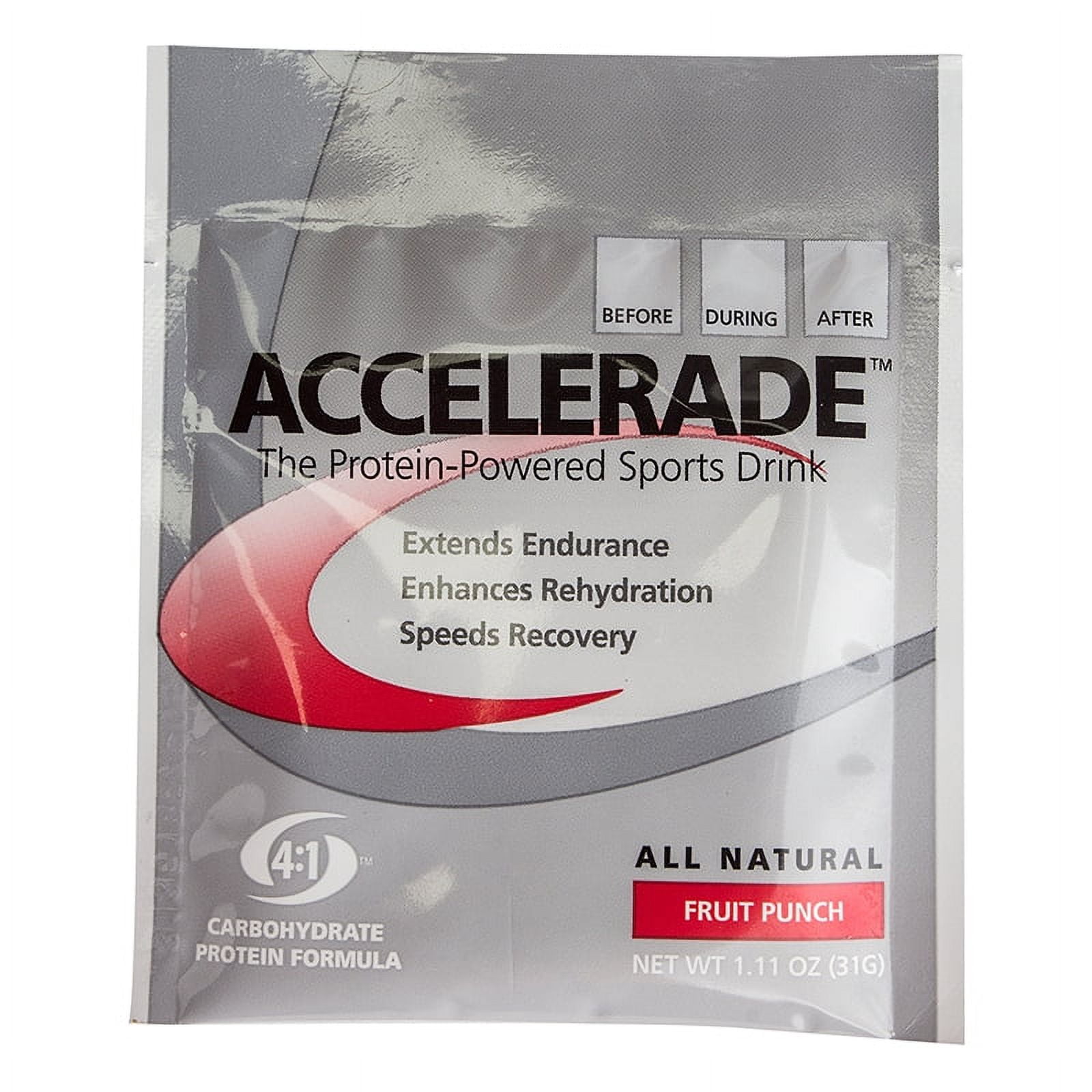 Pacific Health Accelerade Drink Mix Fruit Punch Sgl Serving Box of 6 ...