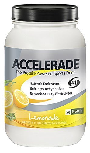 Pacific Health Accelerade Protein-Powered Sports Drink Mix Lemonaid Jar ...