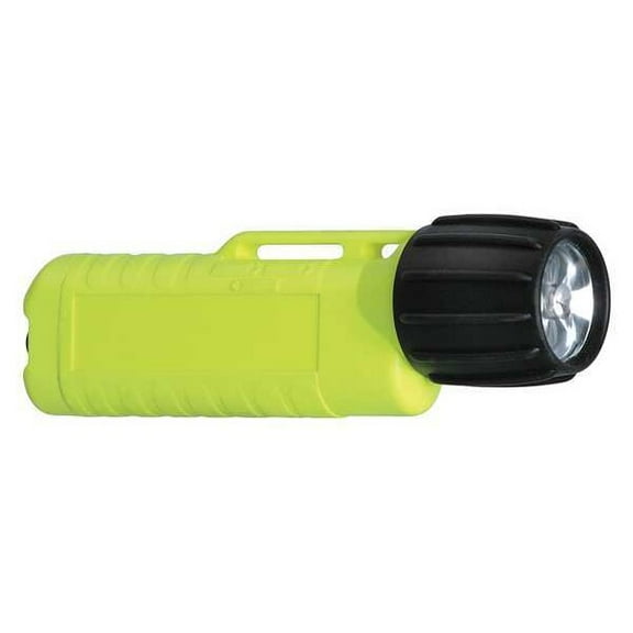 Pacific Helmets Safety Yellow LED Handheld Flashlight, Alkaline AA, 110lm 510001