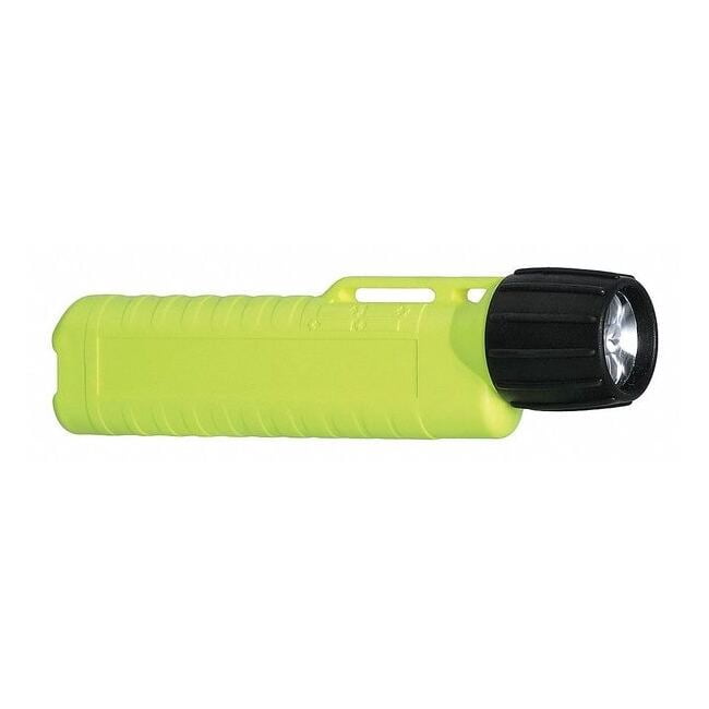 Safety Yellow LED Handheld Flashlight, Alkaline AA, 120lm 514431