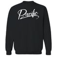 thumbnail image 1 of Pacific Humor Graphic Black Men's Crewneck Sweatshirt, 1 of 1