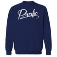 thumbnail image 1 of Pacific Humor Graphic Navy Men's Crewneck Sweatshirt, 1 of 1