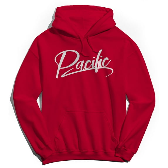 Pacific Graphic Red Men's Pullover Sweatshirt Hoodie