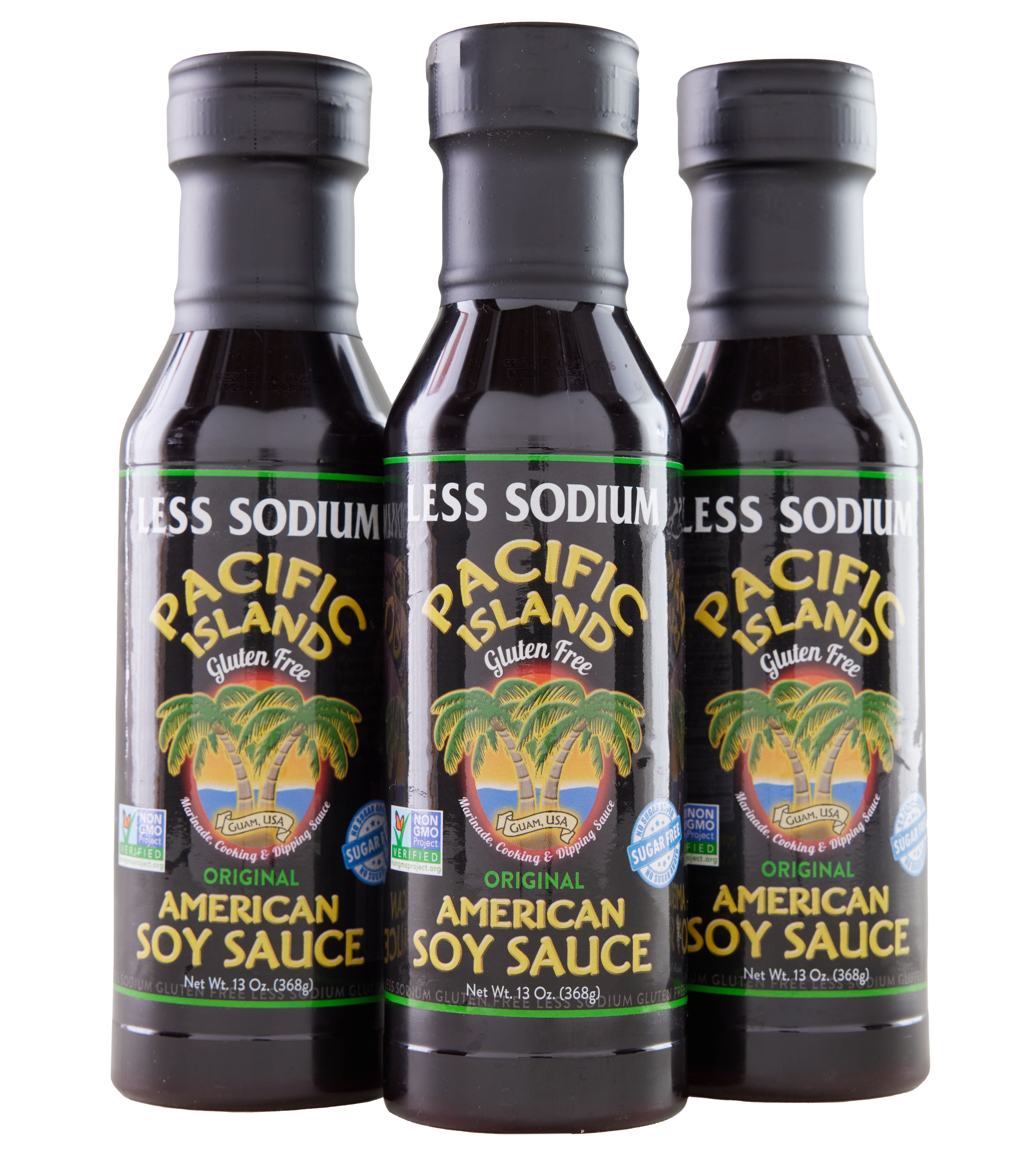 Pacific Island Sauces Soy Sauce Original Pack of 3