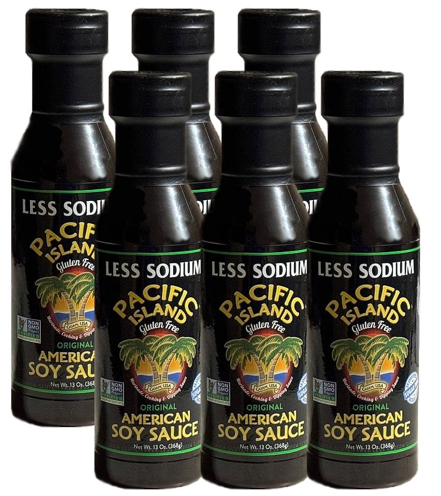 Pacific Island Soy Sauce Original 13oz Pack of 6