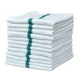 thumbnail image 1 of Pacific Linens 100% Cotton Kitchen Towels, Absorbent Rags for Cleaning Counter Top, Hand Drying Dishes - Thick, Soft, Durable, Reusable, Machine Washable Quick Dry Barmops 16 x 19 inch (Green, 24), 1 of 6