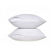 Pacific Linens Cotton Touch Zippered Pillow Protector, King Size, 2 Pack