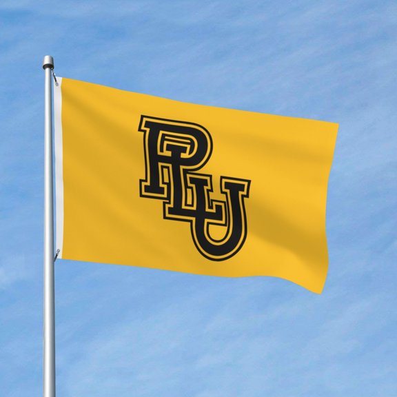 Pacific Lutheran University Logo 3x5 Ft Flag Double Sided Indoor Outdoor Double Stitched Polyester Flag With 2 Grommets-Both Side Can Be Read