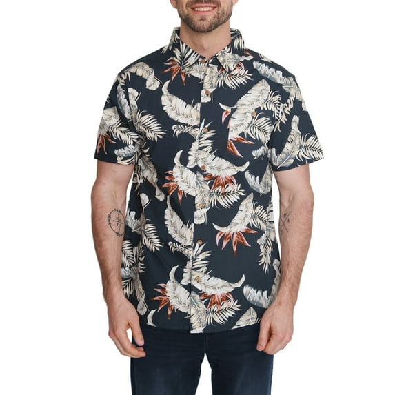 Pacific Marlin Men's Short Sleeve Hawaiian Woven Shirt