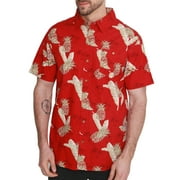 Pacific Marlin Men's Short Sleeve Hawaiian Woven Shirt
