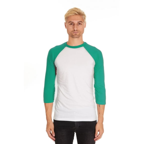 Pacific Mens Raglan 3/4 Sleeve Baseball T-Shirt
