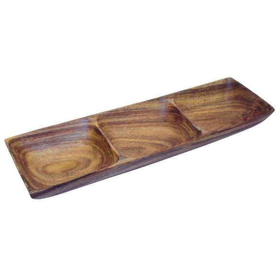 Acacia Wood 3-Part Server, 16" x 5.5" x 2"