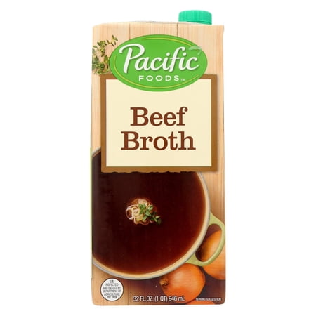 Pacific Natural Foods Broth - Beef - Case of 12 - 32 Fl oz.