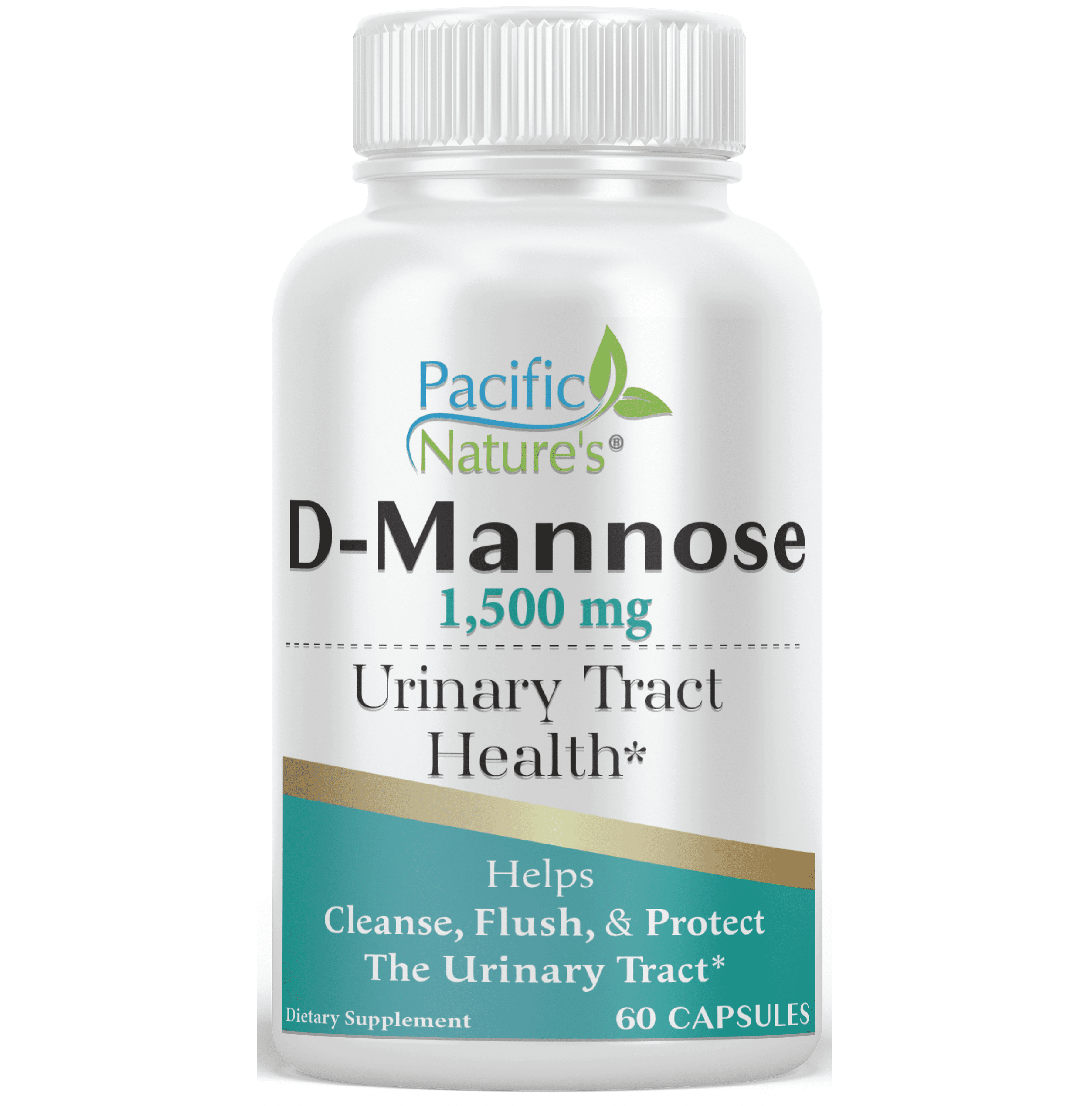 Pacific Nature's D-Mannose 1,500mg for Urinary Tract and Bladder Health 60ct
