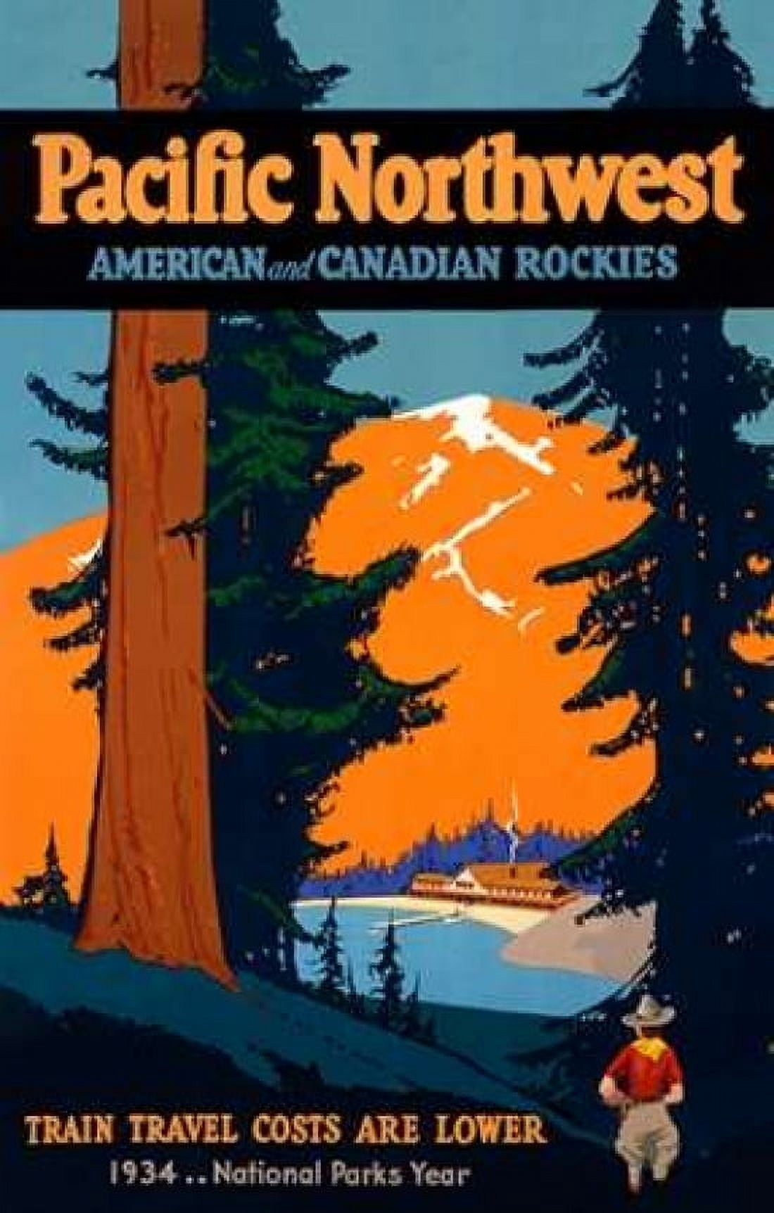 Pacific Northwest Canvas Art - Oscar M Bryn (12 x 18)