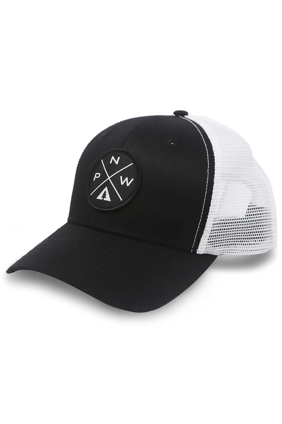 Pacific Northwest Hat for Men and Women  PNW Snapback Trucker Baseball Cap by International Tie