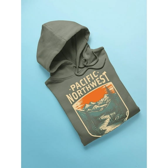 Pacific Northwest Ice Mountains Hoodie Men's -SelectDesign