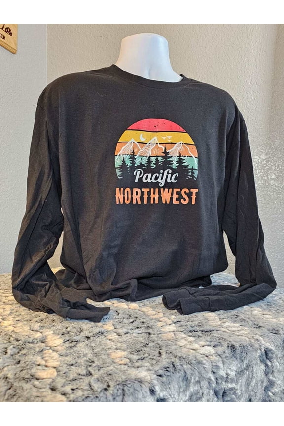Pacific Northwest Long Sleeve T-Shirt - Size Medium