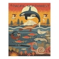 thumbnail image 1 of Pacific Northwest, Marine Animals, Geometric (1000 Piece Puzzle, Size 19x27, Challenging Jigsaw Puzzle for Adults and Family, Made in USA), 1 of 4
