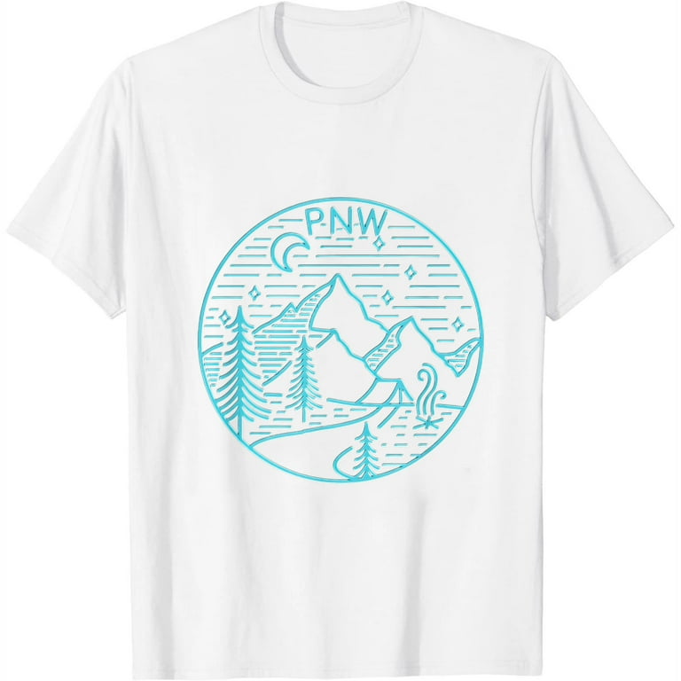 Pacific Northwest Outdoors Trees Mountain T Shirt Pacific Northwest Outdoors Trees Mountain T Shirt