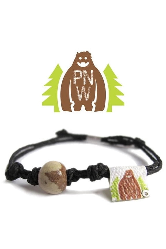 Pacific Northwest Sasquatch Earth Bands Bracelet | Eco Friendly | Natural Hemp | Vegan Boho | Custom Jewelry | Handmade w/ Earth & Sand