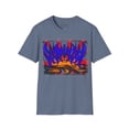 thumbnail image 1 of Pacific Northwest Shirt custom Art, Sun, Ocean.Mixed with metal PNW font., 1 of 4