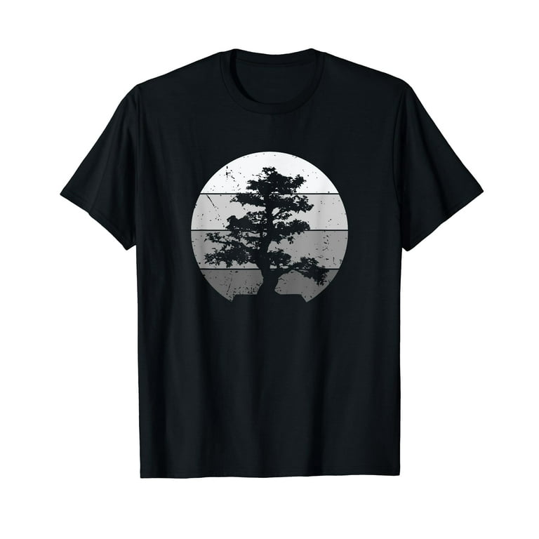 Pacific Ocean Beach Bonsai Tree Sun Retro Vintage T-Shirt Pacific Ocean Beach Bonsai Tree Sun Retro Vintage T-Shirt