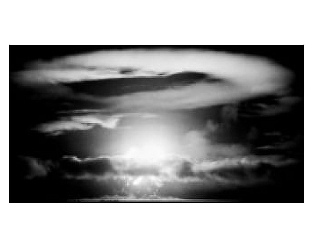 Pacific Ocean Eniwetok Atoll Fire ball of nuclear detonation rises through clouds during tests in 1951 Canvas Art -  (24 x 36)