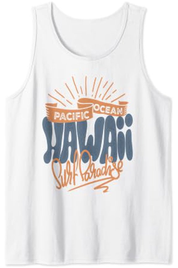 Pacific Ocean Hawaii Surfing Surf Tank Top Size S-3XL