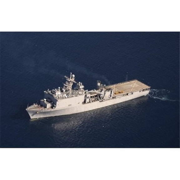 Pacific Ocean March 13 2014 - The Dock Landing Ship USS Comstock, Lsd 45 Poster Print, 17 x 11