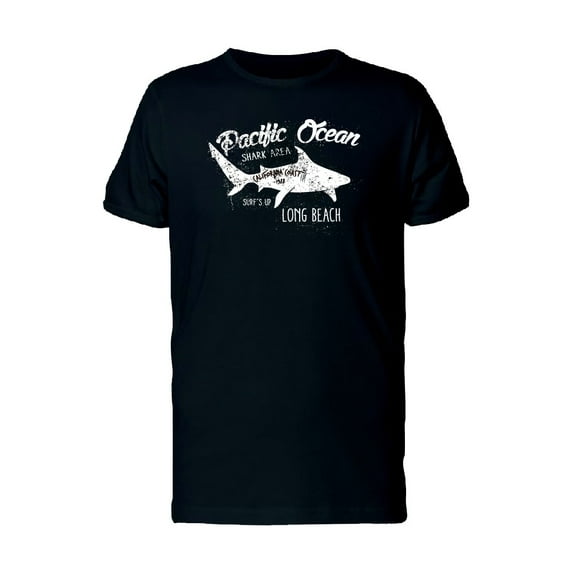Pacific Ocean Shark Beach T-Shirt Men -Image by Shutterstock, Male Large