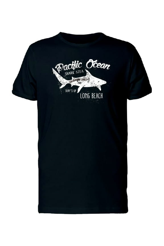 Pacific Ocean Shark Beach T-Shirt Men -Image by Shutterstock, Male Medium