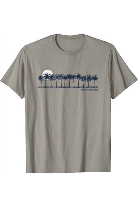 Pacific Ocean Vintage 70s Retro Throwback Design T-Shirt