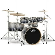 SILVER TO BLK FADE - CHRM HW 7 PCS
